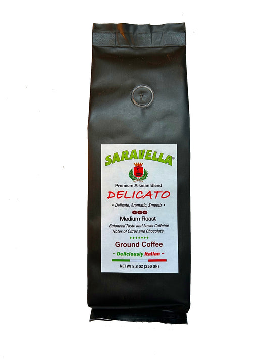 DELICATO - Ground Coffee / 8.8 ounce bag