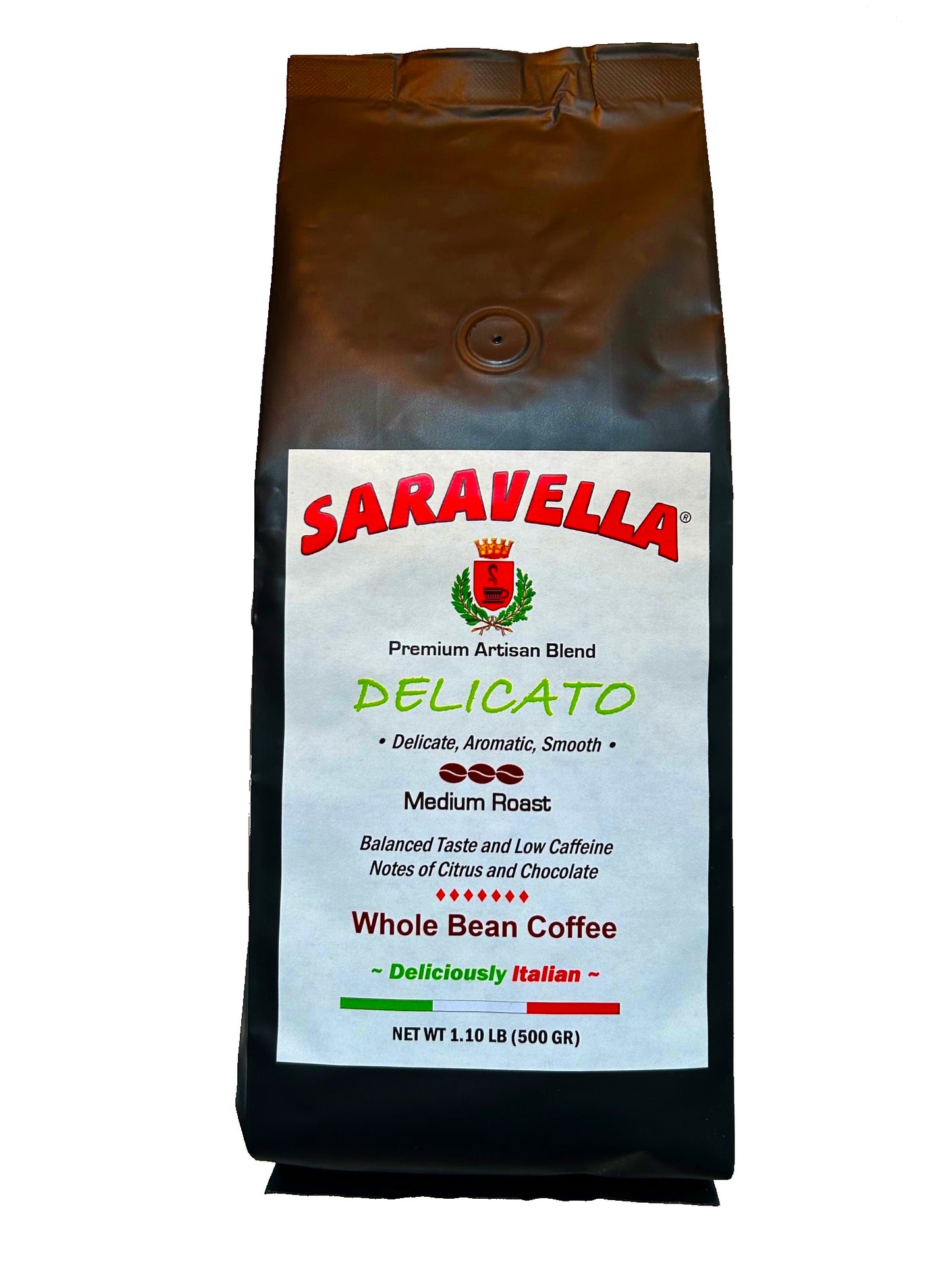DELICATO - Whole Bean / 1.1 lb bag